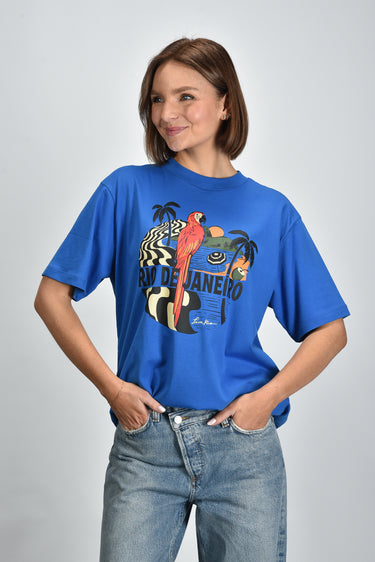 Farm Rio t-shirt 344377 blue