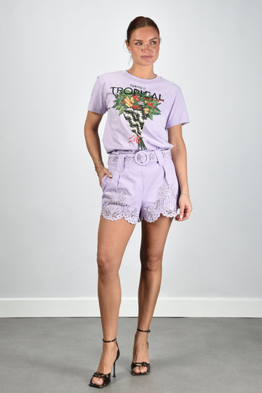 Farm Rio t-shirt 348536 lilac