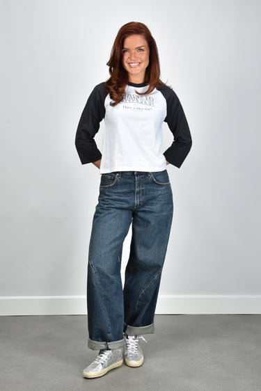 Ganni t-shirt A1050058 bright white