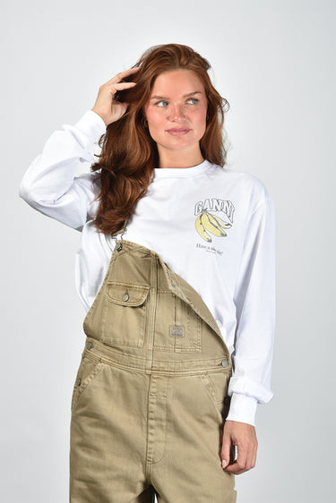 Ganni t-shirt A1050059 bright white