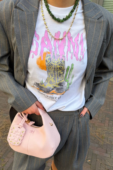 Ganni t-shirt A1050075 bright white