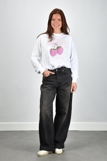 Ganni t-shirt A1050141 bright white