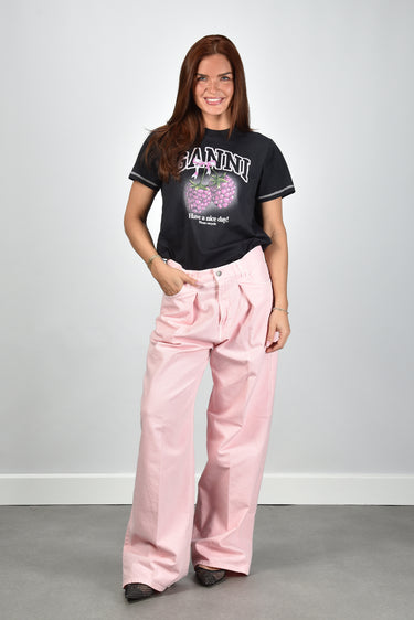 Ganni t-shirt A1050219 phantom