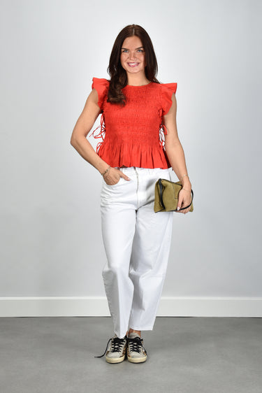 Ganni top A1040422 goji berry