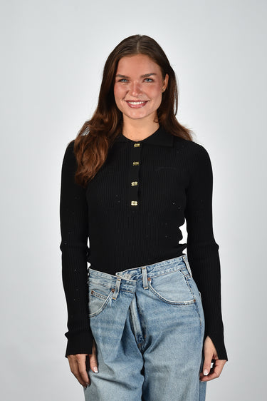 Ganni top A1070085 black