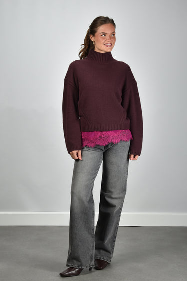 Gold Hawk top GH1060 deep magenta