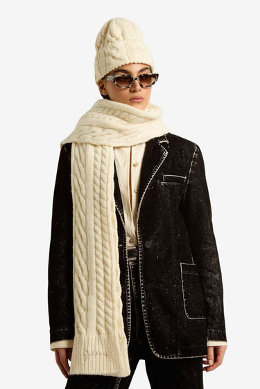 Golden Goose shawl GUP02421.P002199.11616 artic wolf