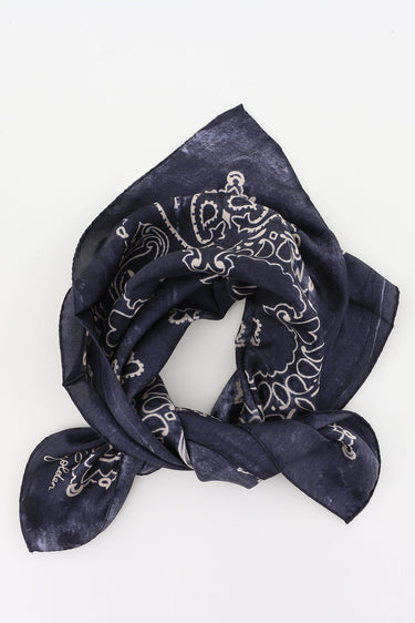 Silk scarf paisley anthracite luxury touch Marjon Snieders Silk scarf paisley anthracite luxury touch Marjon Snieders