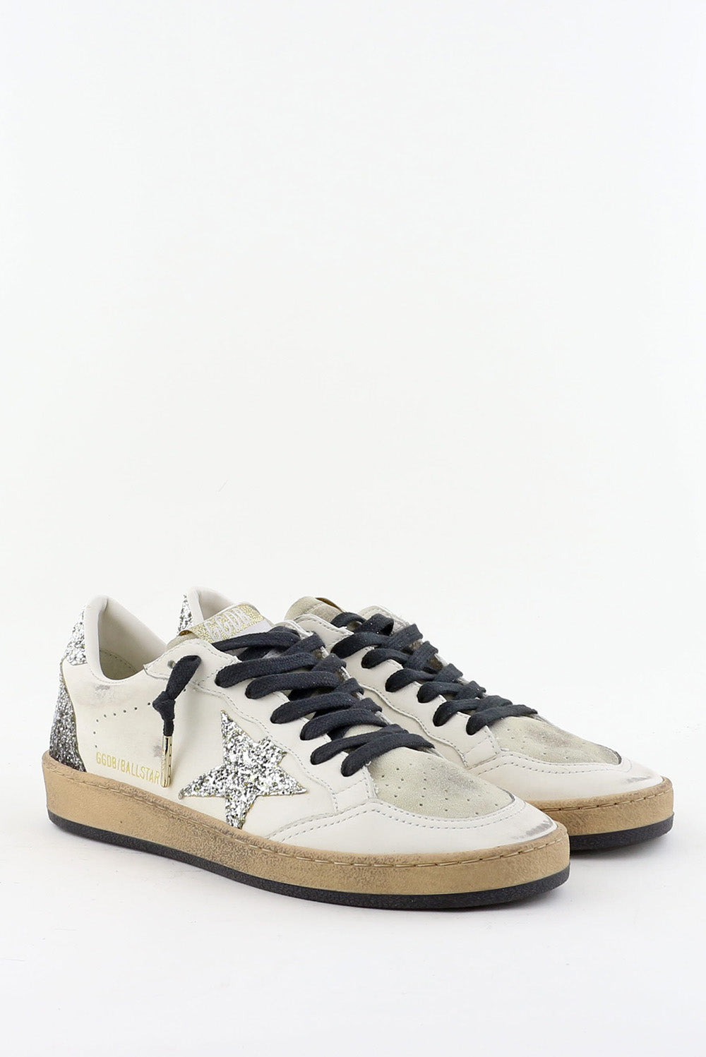Golden Goose sneakers Ballstar met glitters wit – Marjon
