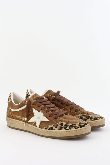 Golden Goose sneakers Ballstar GWF00117.F008064.55732 brown/leopard/silver