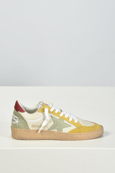 Golden Goose sneakers Ballstar GWF00746.F008148.83254 buttercream/honey/sage green/brick red