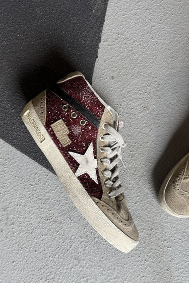 Golden Goose sneakers Midstar GWF00122.F002626.81553 dark red/taupe/white/black