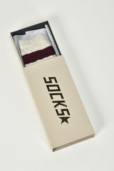 Golden Goose sokken GUP00883.P000488.60668 light grey melange/port royal