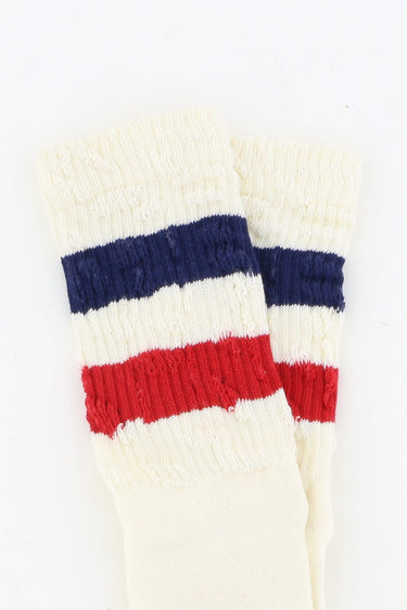 Golden Goose sokken GUP00883.P000488.81239 old white/red/navy green fluo