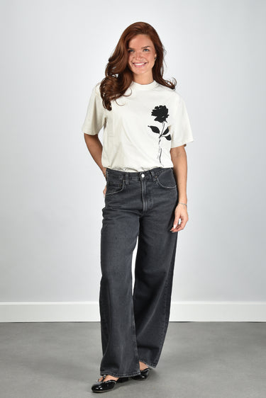 Golden Goose t-shirt GWP01874.P002127.82432 artic wolf/black