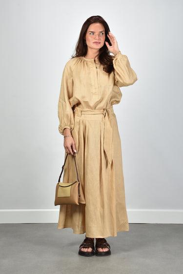 Greek Archaic Kori blouse S26K-1004087 beige