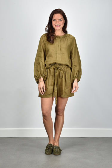 Greek Archaic Kori blouse S26K-1004087 khaki