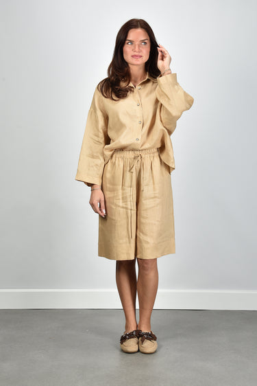 Greek Archaic Kori blouse S26K-1005076 beige