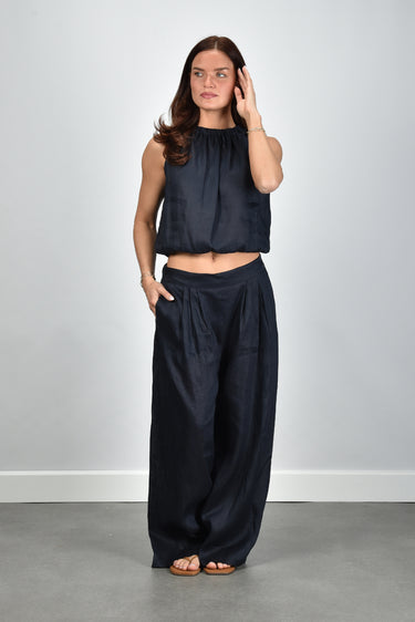 Greek Archaic Kori broek S26K-1001055 navy