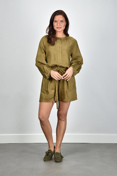 Greek Archaic Kori short S26K-1001095 khaki