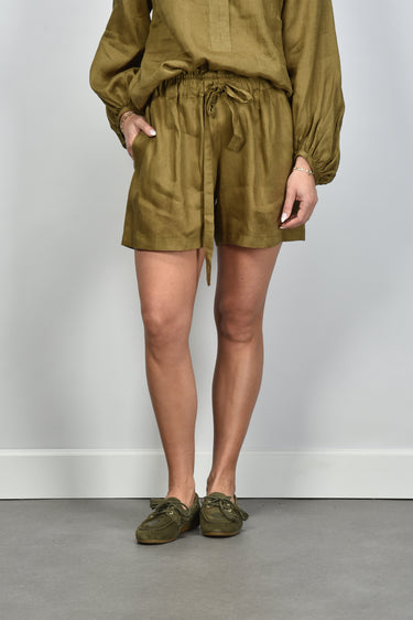Greek Archaic Kori short S26K-1001095 khaki