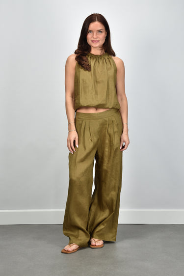 Greek Archaic Kori top S26K-1004072 khaki