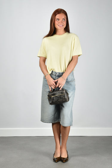 Haikure jeans short New Becky HEW03350DF106L0891 authentic wash