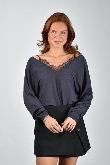 IRO trui Aubepine WP12AUBEPINE shadow blue