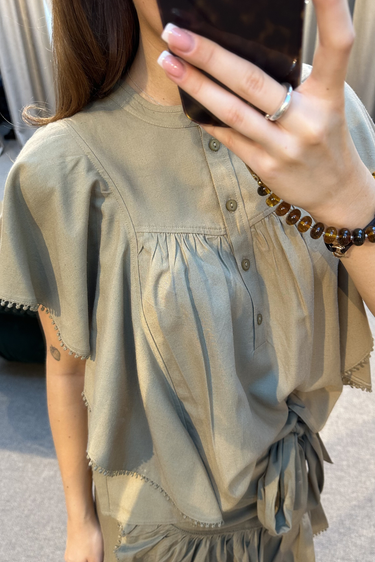 Marant Etoile blouse Marlie-Ga HT0930FB-D3J12E light bronze