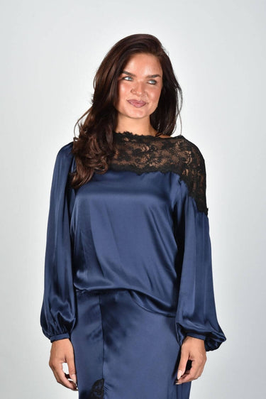 Isabel Marant blouse Azare-Gd HT0989FA-D4J15I midnight