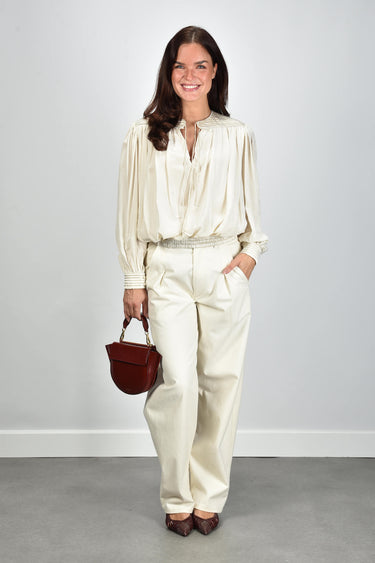Isabel Marant blouse Dovane-Gd HT0976FA-D4J01I ecru