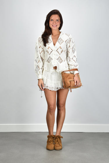 Isabel Marant blouse Nina HT0856FA-D2J01I white