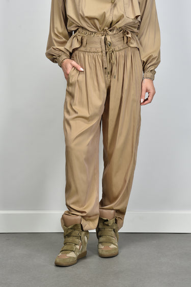 Isabel Marant broek Inaya PA0547FC-D1I03I khaki