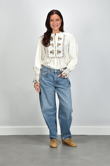 Isabel Marant jeans Oriane-Gz PA0584FA-D1H04I light blue
