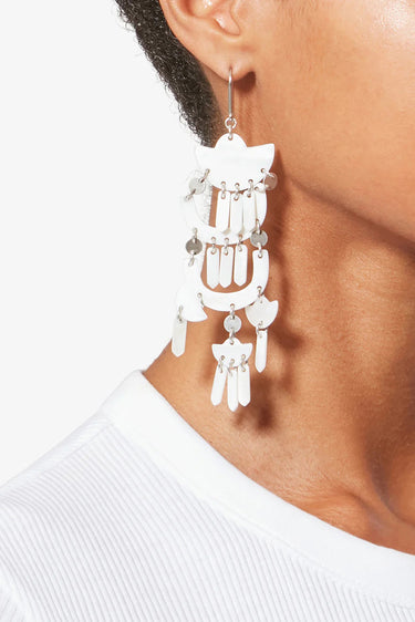 Isabel Marant oorbellen Yue BL0273FA-D1B10B white/silver