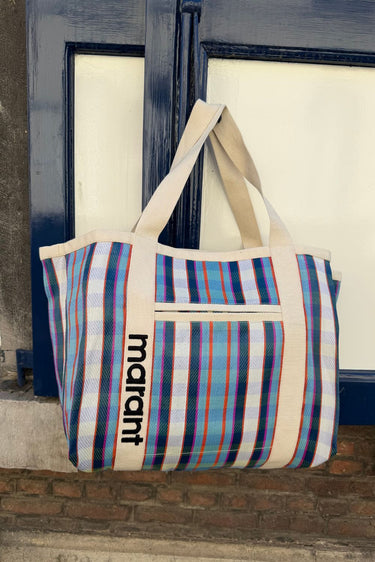 Isabel Marant shopper Darwen PP0021FA-A1X17M turquoise/chalk tuck
