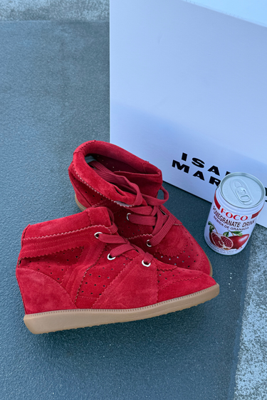 Isabel Marant sneakers Bobby-Gd BK0011FA-A1E20S scarlet red