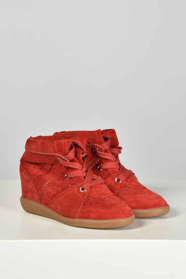 Isabel Marant sneakers Bobby-Gd BK0011FA-A1E20S scarlet red