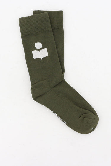Isabel Marant sokken Siloki CT001JFA-A1C11A khaki