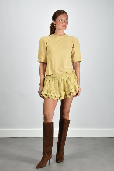 Isabel Marant t-shirt Maeliss TS0311FA-A1N41I dusky yellow