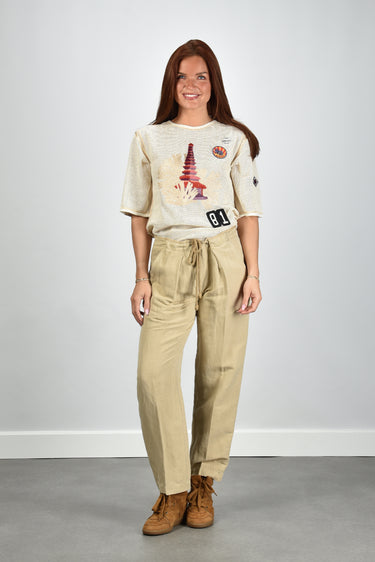 Isabel Marant t-shirt Nisrine TS0334FA-D2N01I ecru