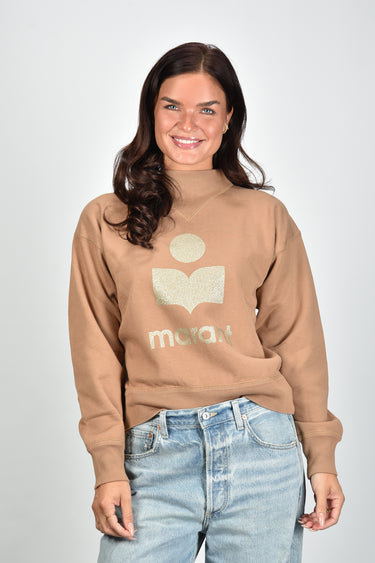 Isabel Marant trui Moby-Gf SW0003FA-A1M77E camel/gold