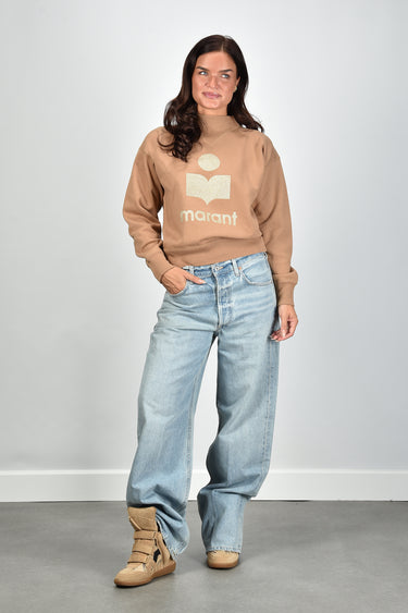 Isabel Marant trui Moby-Gf SW0003FA-A1M77E camel/gold