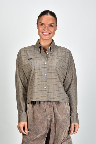 JOHNY blouse BERRO CHECK B brown