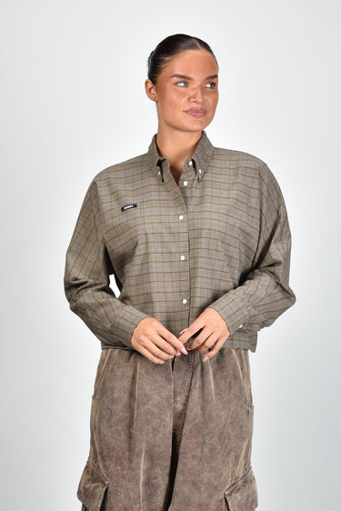 JOHNY blouse BERRO CHECK B brown