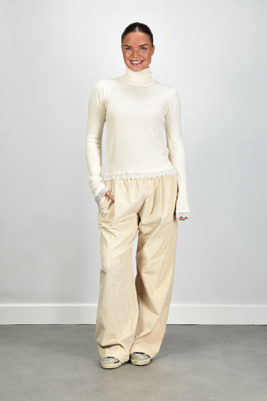 JOHNY broek AYO RIB 02 beige