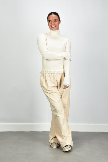JOHNY broek AYO RIB 02 beige