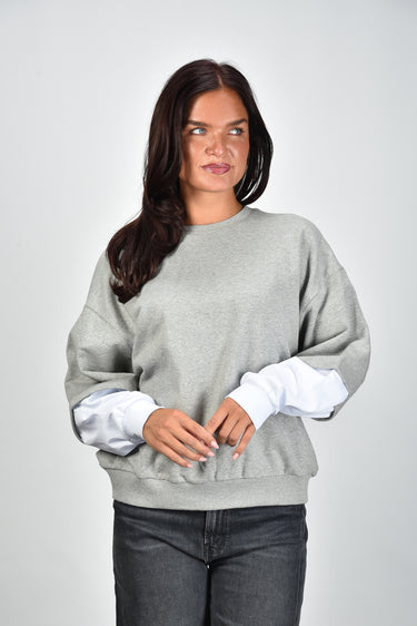 JOHNY trui AMY JERSEY grey/white