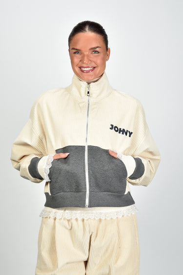 JOHNY vest LEONNE RIB 02 beige