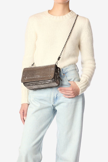 Jerome Dreyfuss crossbody Bobi 45BOBICH lame champagne
